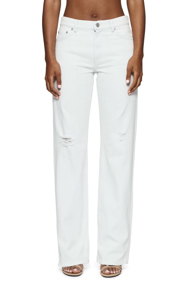 PURPLE BRAND Ripped Slim Fit Straight Leg Jeans in White Cover