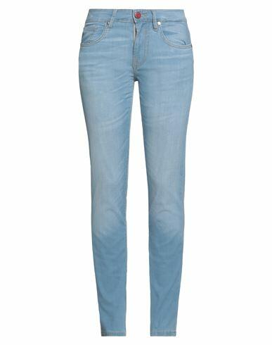 Guess Woman Jeans Blue Cotton, Polyester, Viscose, Elastane Cover