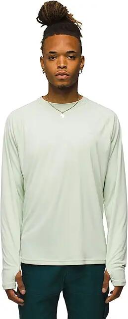 Prana Sol Shade Long Sleeve Crew Standard Fit (Pale Aloe) Men's Clothing Cover