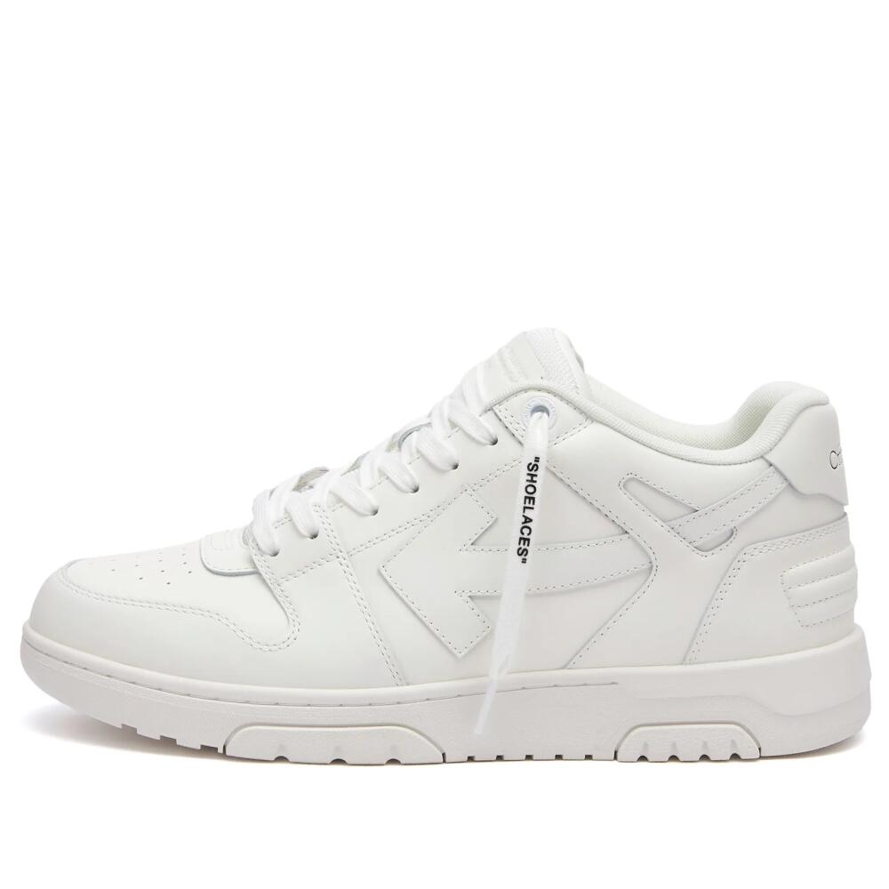 Off-White Men's Out Of Office Leather Sneakers in White Cover