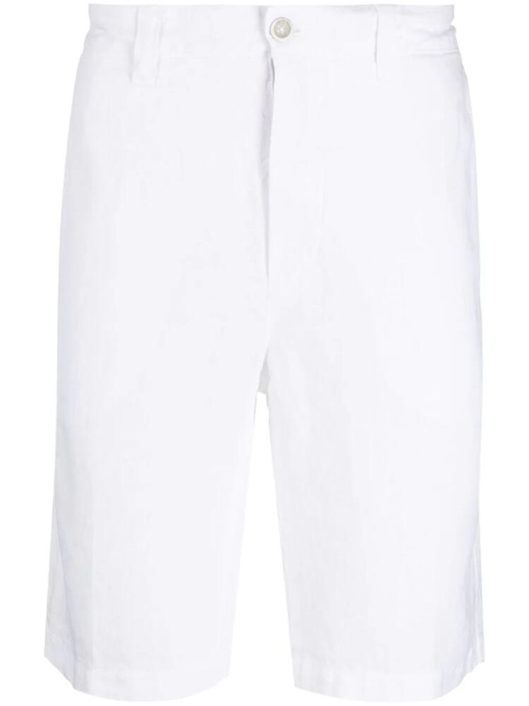 120% Lino linen Bermuda shorts - White Cover