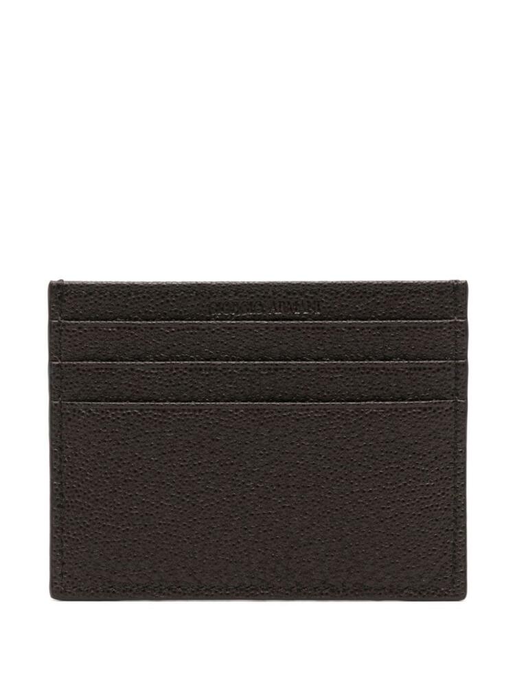 Giorgio Armani leather cardholder - Brown Cover