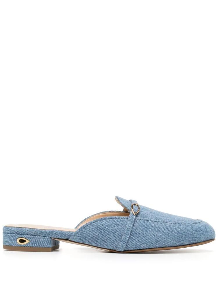 Jennifer Chamandi denim backless loafers - Blue Cover