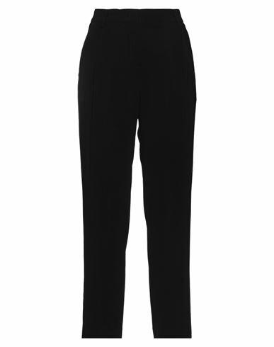 Vdp Collection Woman Pants Black Viscose, Elastane Cover