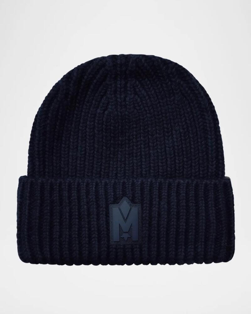 Mackage Men's M-Logo Patch Beanie Hat Cover