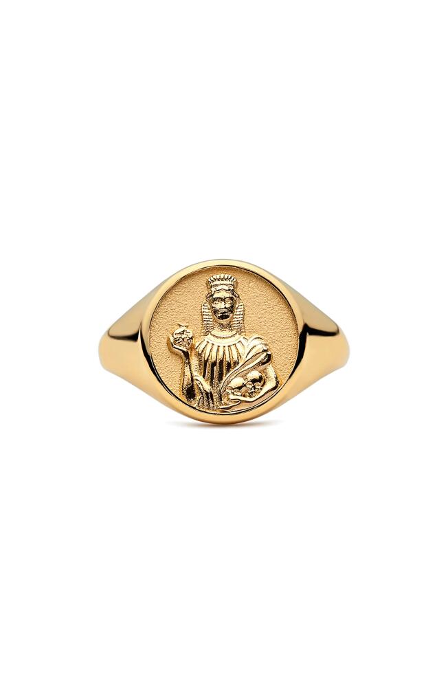 Awe Inspired Persephone Signet Ring in Gold Vermeil Cover