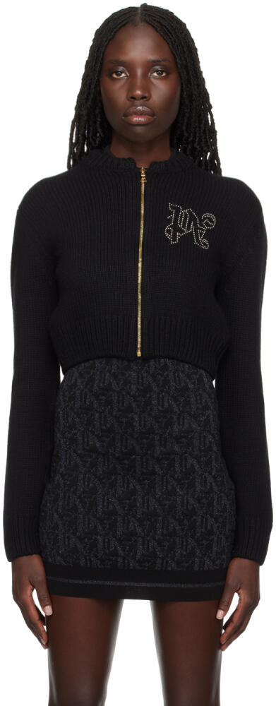 Palm Angels Black Monogram Stud Sweater Cover