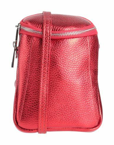 Laura Di Maggio Woman Cross-body bag Red Leather Cover