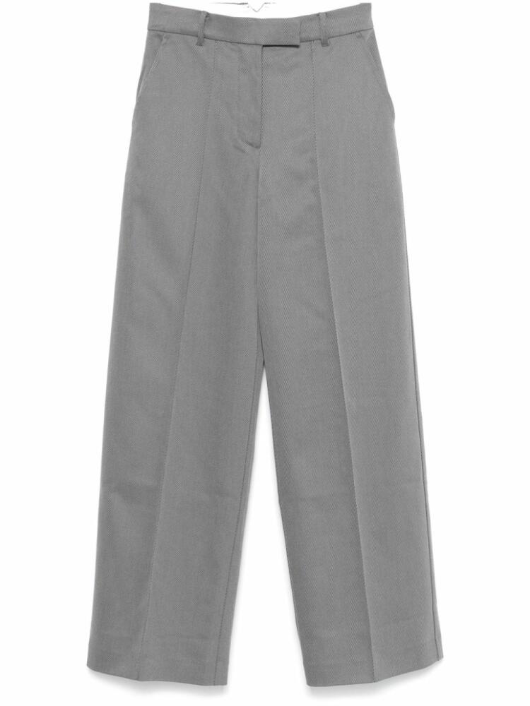 REMAIN twill-weave striped trousers - Grey Cover