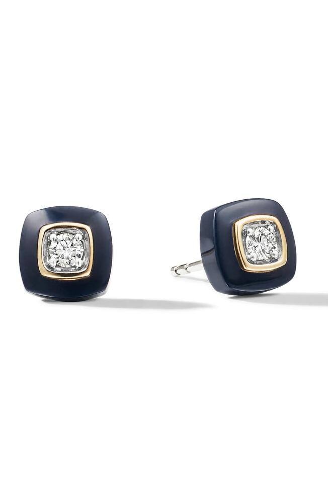 Cast The Brilliant Diamond Stud Earrings in Navy Cover