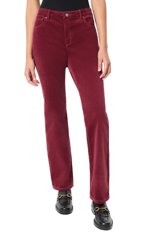 Jones New York Lexington Corduroy Straight Leg Jeans in Bordeaux Cover