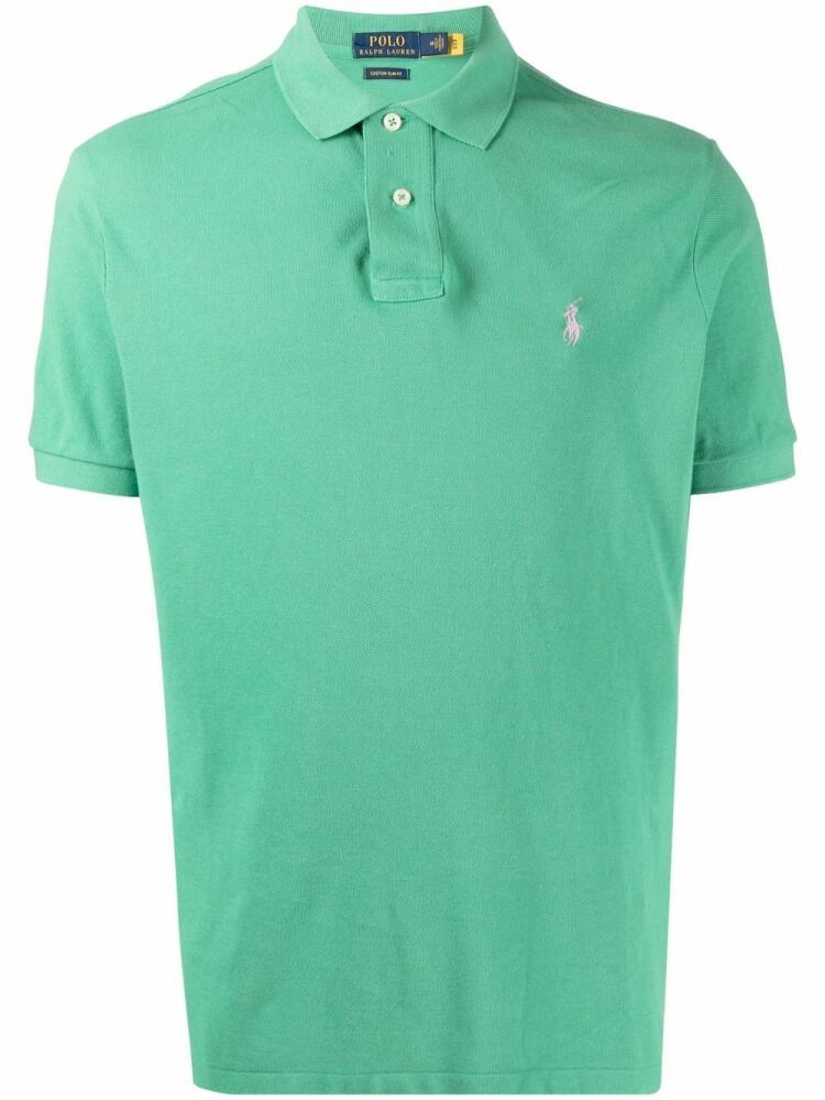 Polo Ralph Lauren embroidered-logo short-sleeve polo shirt - Green Cover