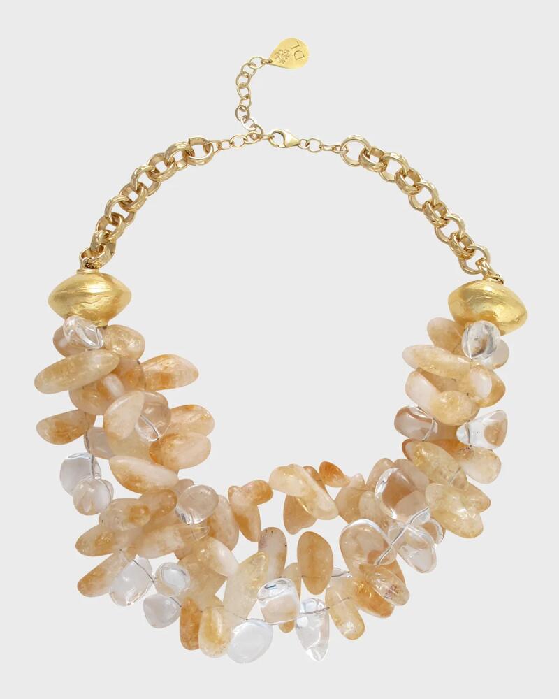 Devon Leigh Citrine and Quartz Necklace Cover