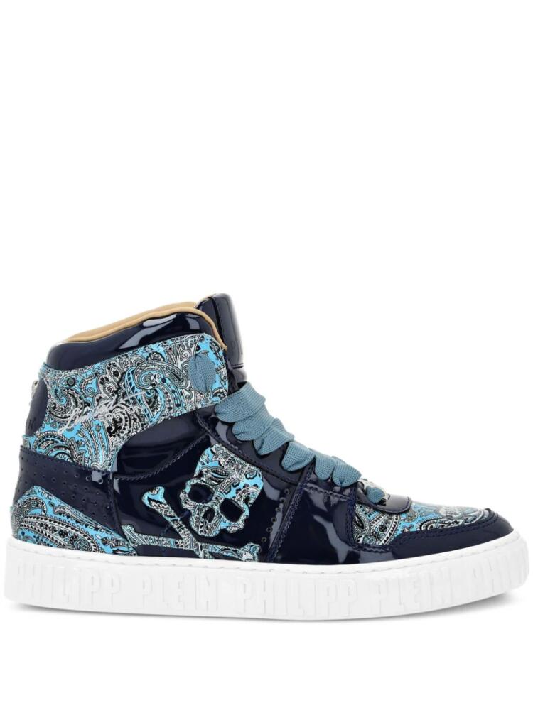 Philipp Plein Paisley high-top sneakers - Blue Cover