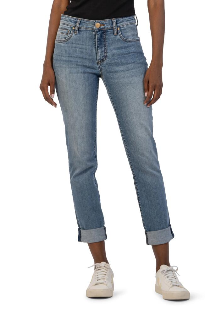 KUT from the Kloth Catherine Mid Rise Boyfriend Jeans in Revised Cover