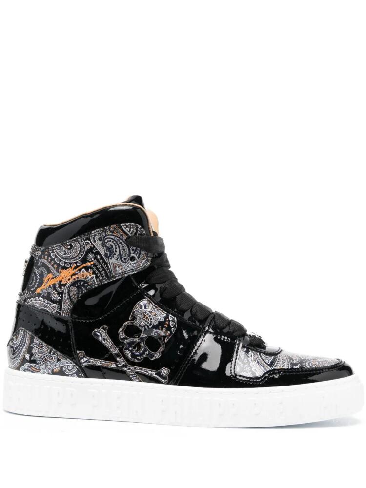 Philipp Plein Paisley high-top sneakers - Black Cover