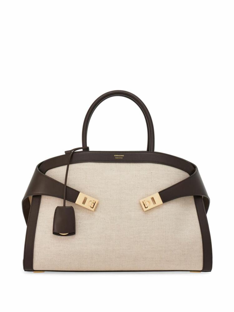 Ferragamo medium Hug tote bag - Neutrals Cover