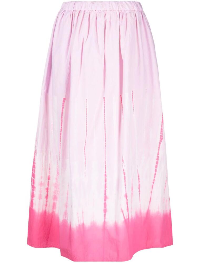 Suzusan Shibori cotton skirt - Pink Cover