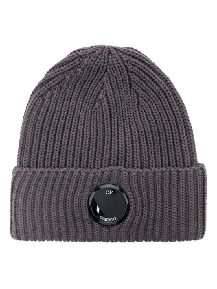 C.P. Company Lens detail beanie hat - Grey Cover