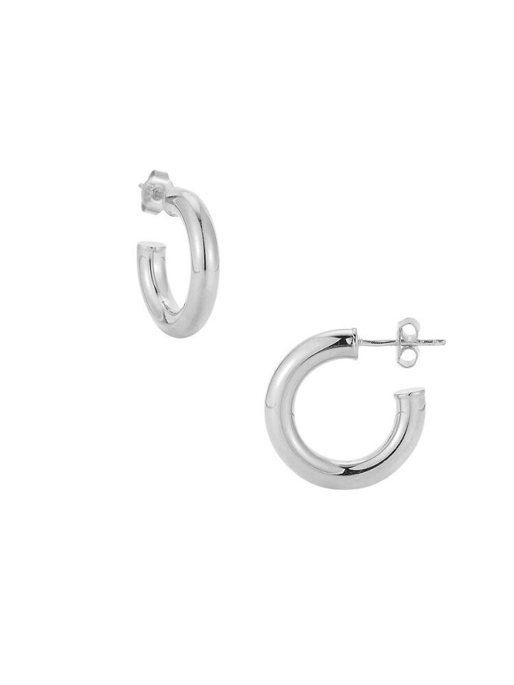 SPHERA MILANO Women's Sterling Silver Huggie Earrings - Gold Cover