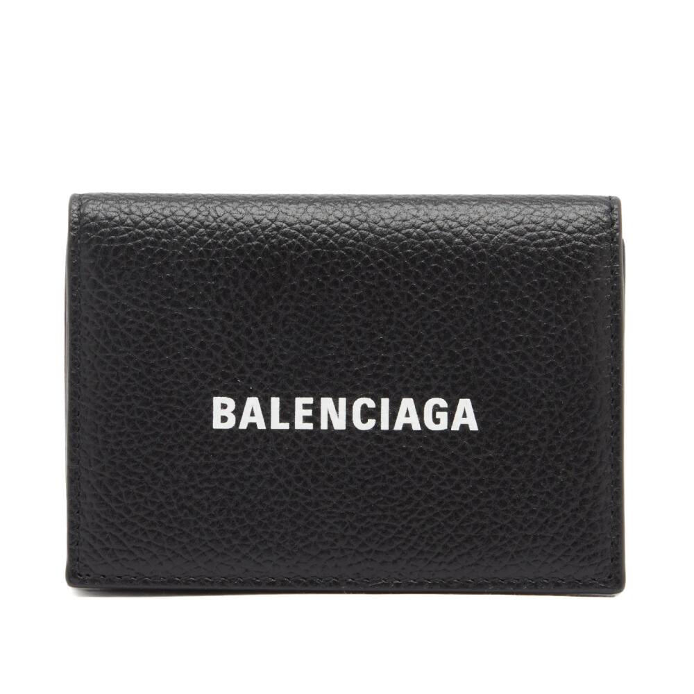 Balenciaga Men's Cash Mini Wallet in Black/White Cover