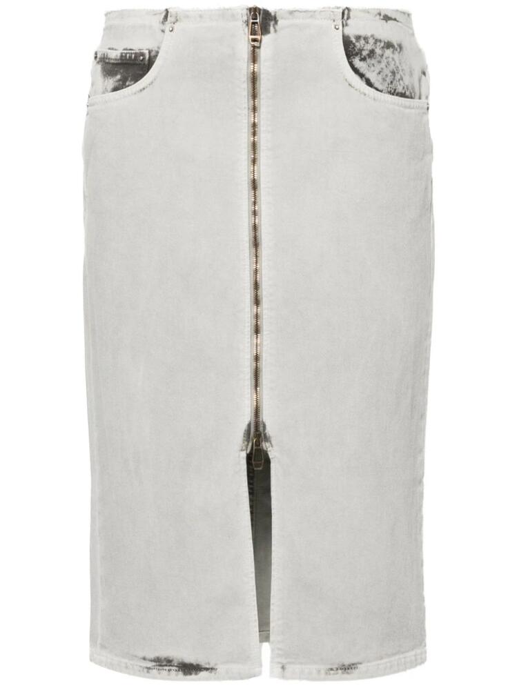 Haikure denim pencil skirt - Grey Cover