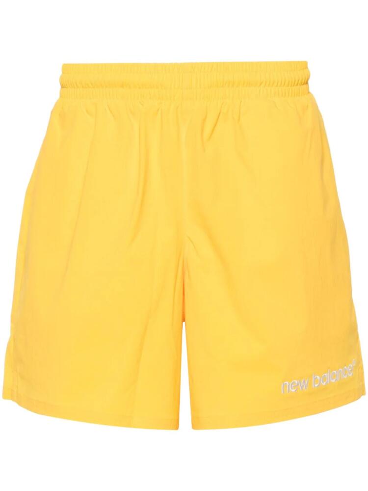 New Balance Archive 1997 crinkled deck shorts - Yellow Cover