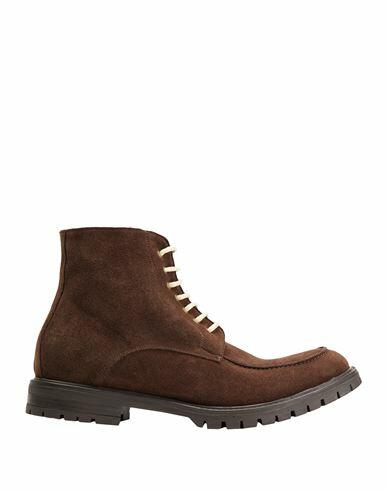 8 By Yoox Leather Ankle Boots Man Ankle boots Dark brown Calfskin Cover