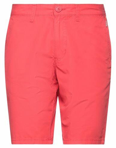 Napapijri Man Shorts & Bermuda Shorts Red Cotton Cover