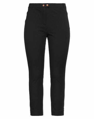 Seductive Woman Pants Black Cotton, Elastane Cover