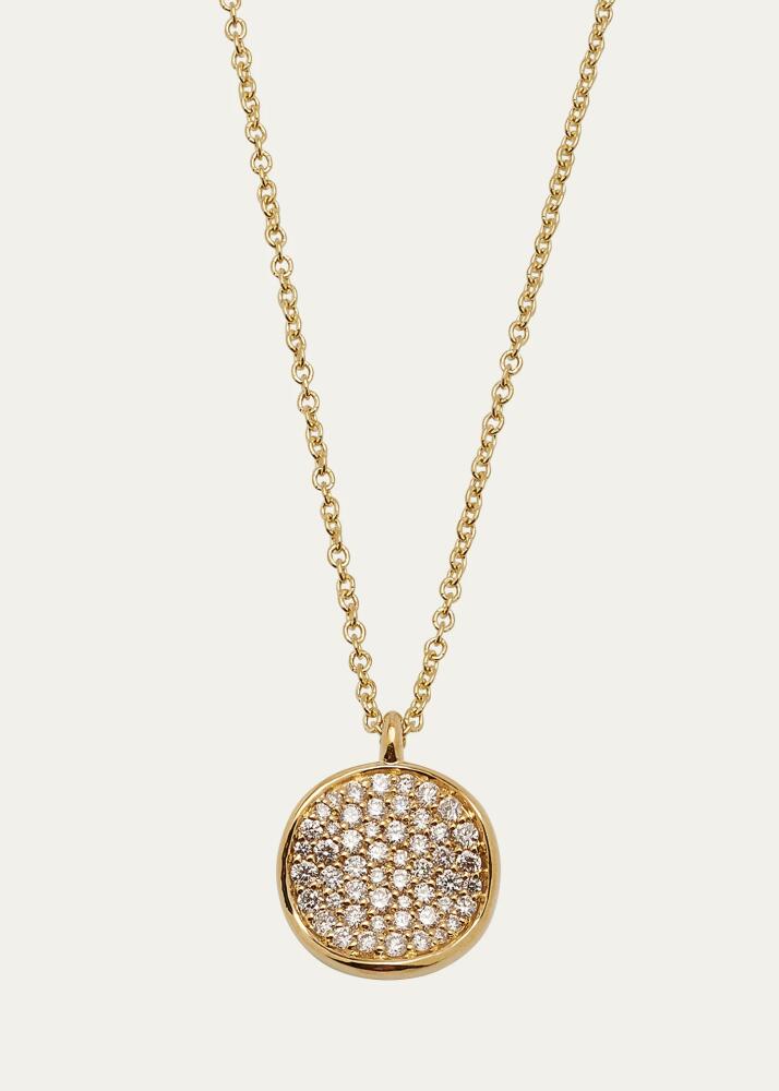 Ippolita Small Flower Pendant Necklace in 18K Gold with Diamonds Cover