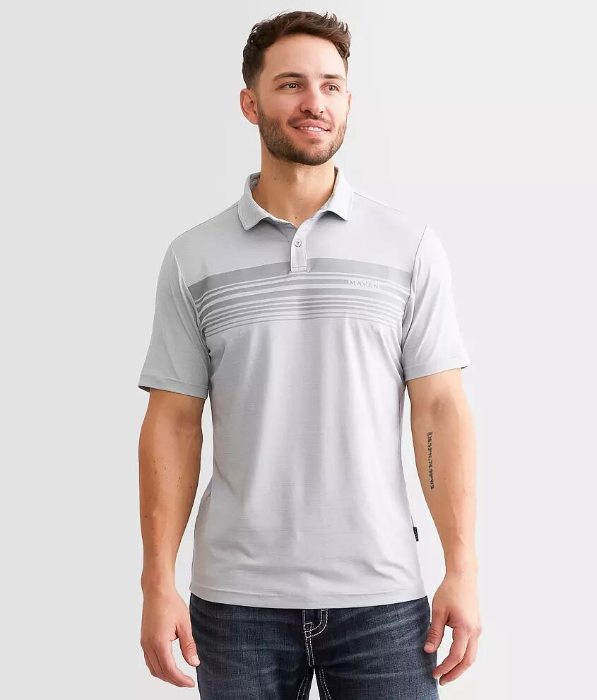 Maven Co-op Striped Performance Polo Cover