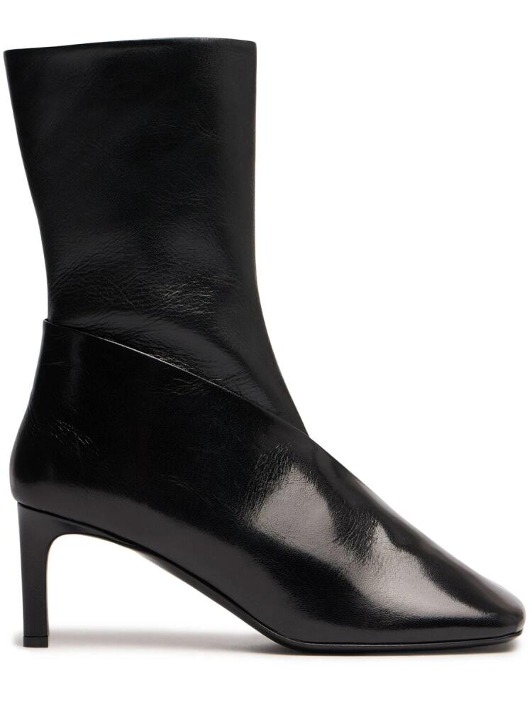 JIL SANDER 65mm Leather Ankle Boots Cover