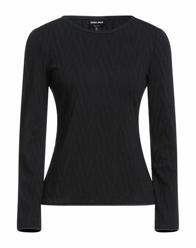 Giorgio Armani Woman Sweater Navy blue Viscose, Polyamide, Cashmere, Elastane Cover