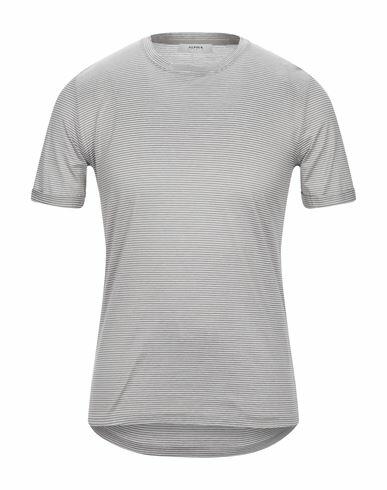 Alpha Studio Man T-shirt Dove grey Cotton Cover