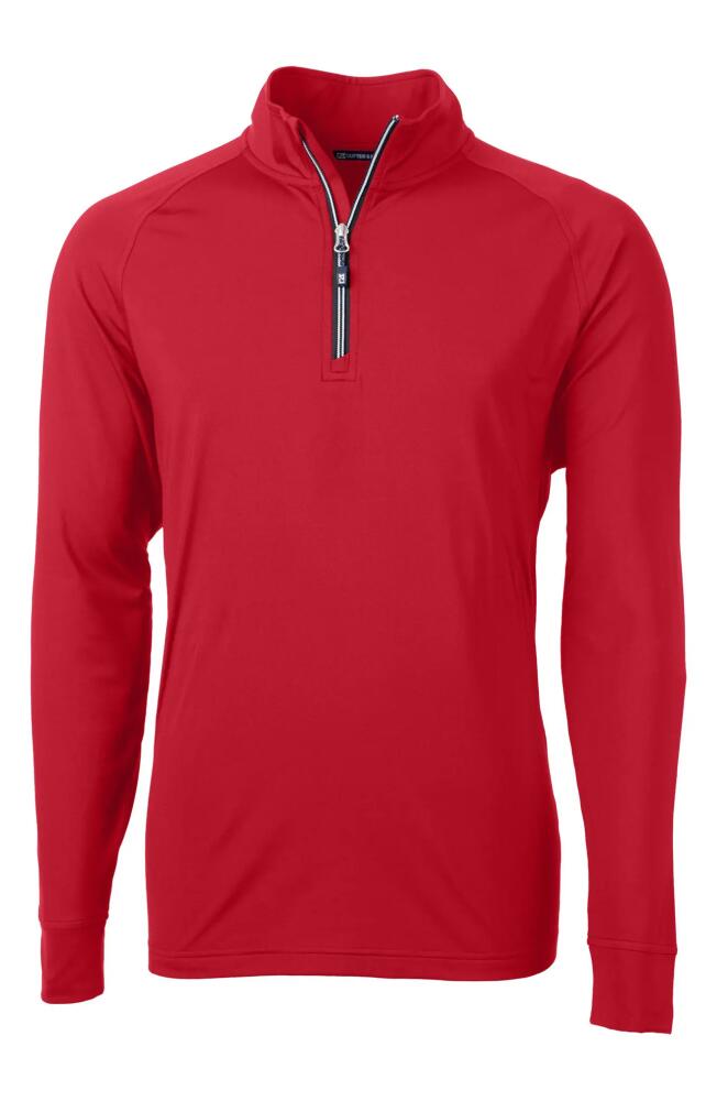 Cutter & Buck Adapt Quarter Zip Pullover in Red Cover