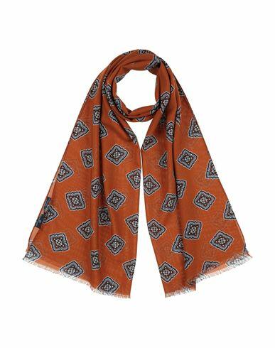 Franco Bassi Man Scarf Tan Wool Cover