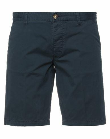 Blauer Man Shorts & Bermuda Shorts Midnight blue Cotton, Elastane Cover