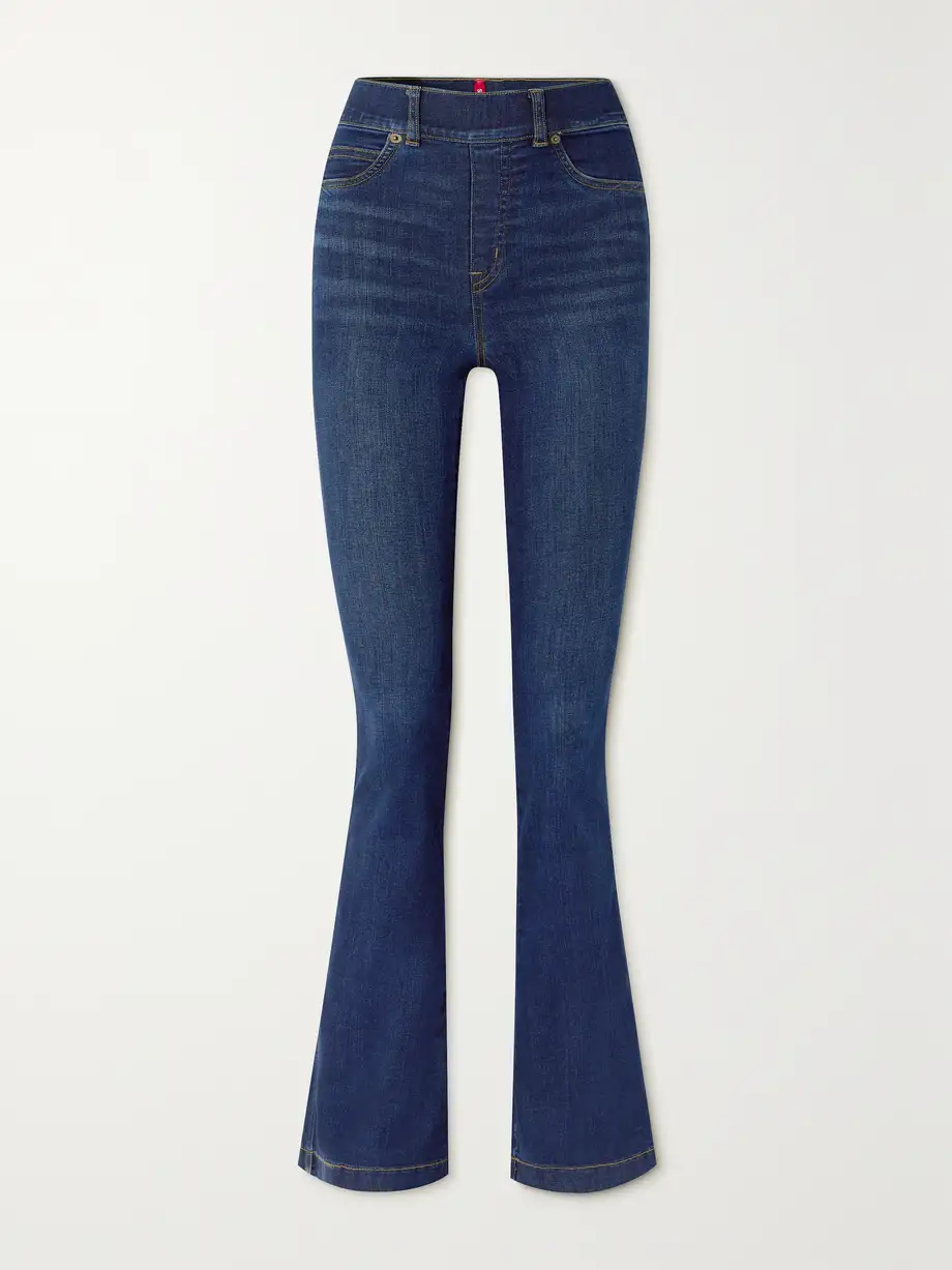 Spanx - High-rise Flared Jeans - Blue Cover