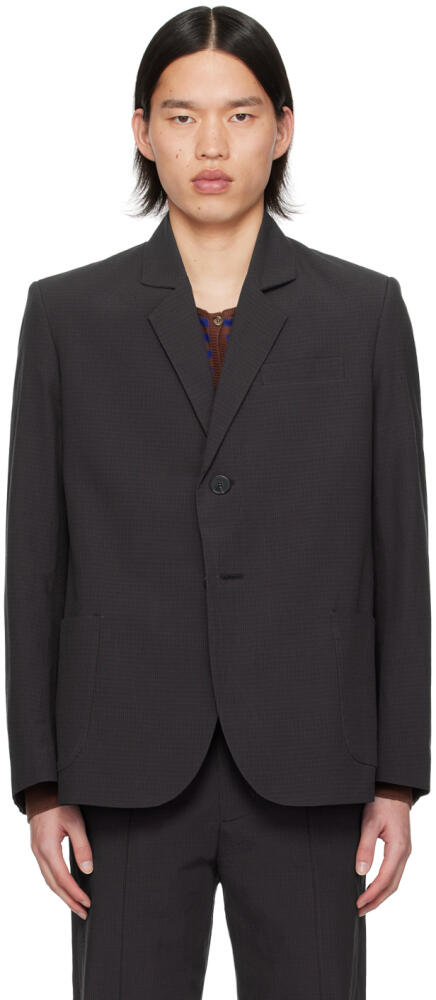 Edward Cuming Brown & Navy Striped Blazer Cover