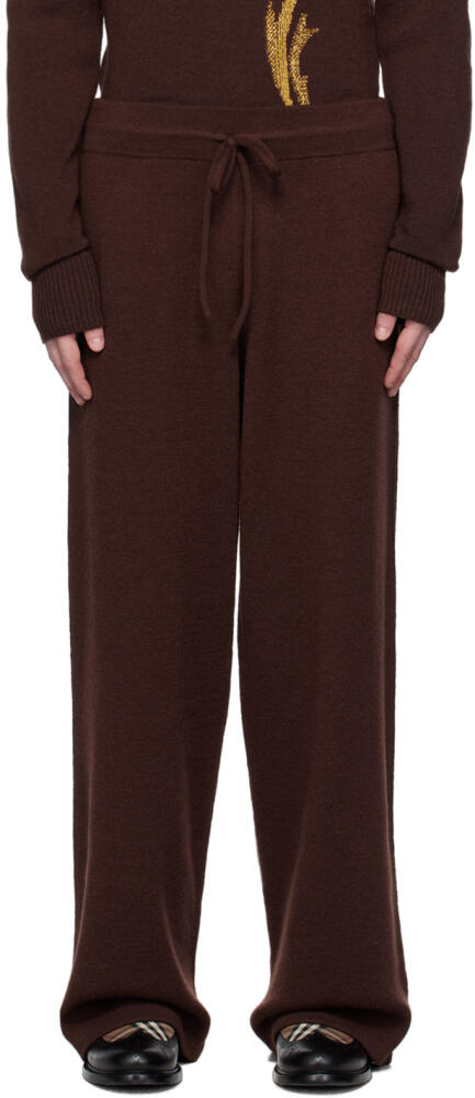 Burberry Brown Rose Sweatpants Cover