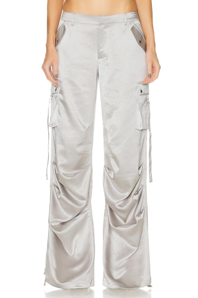 SER.O.YA Lai Cargo Pant in Metallic Silver Cover