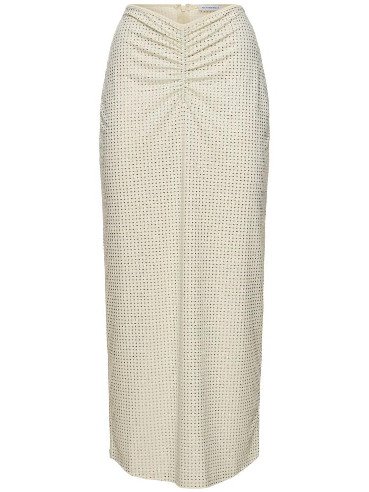 WEWOREWHAT Embellished Midi Skirt Cover