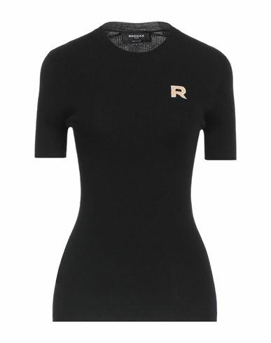 Rochas Woman Sweater Black Virgin Wool Cover