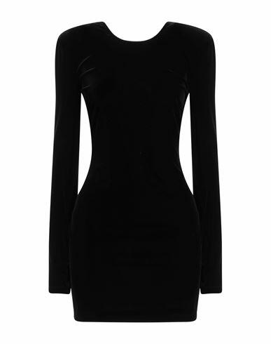 Patrizia Pepe Sera Woman Mini dress Black Polyester, Elastane Cover