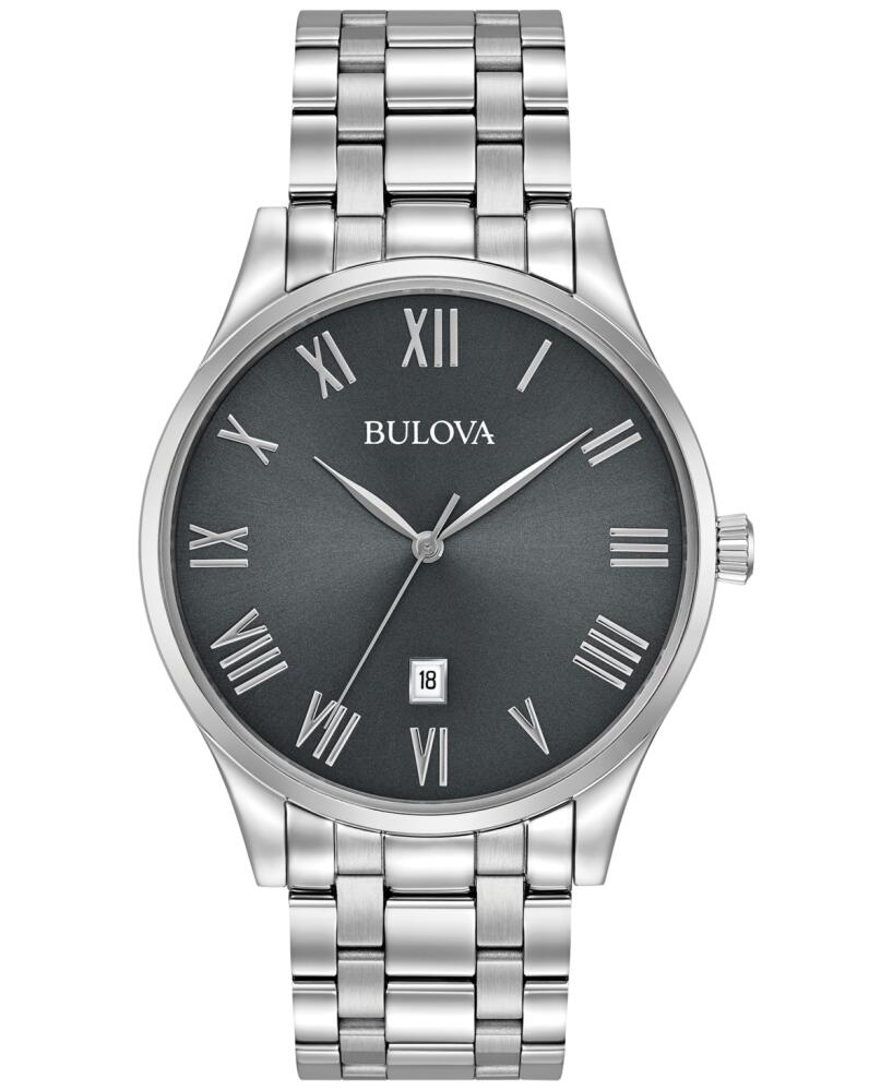 Bulova Men's Stainless Steel Bracelet Watch 40mm 96B261 - Silver Cover