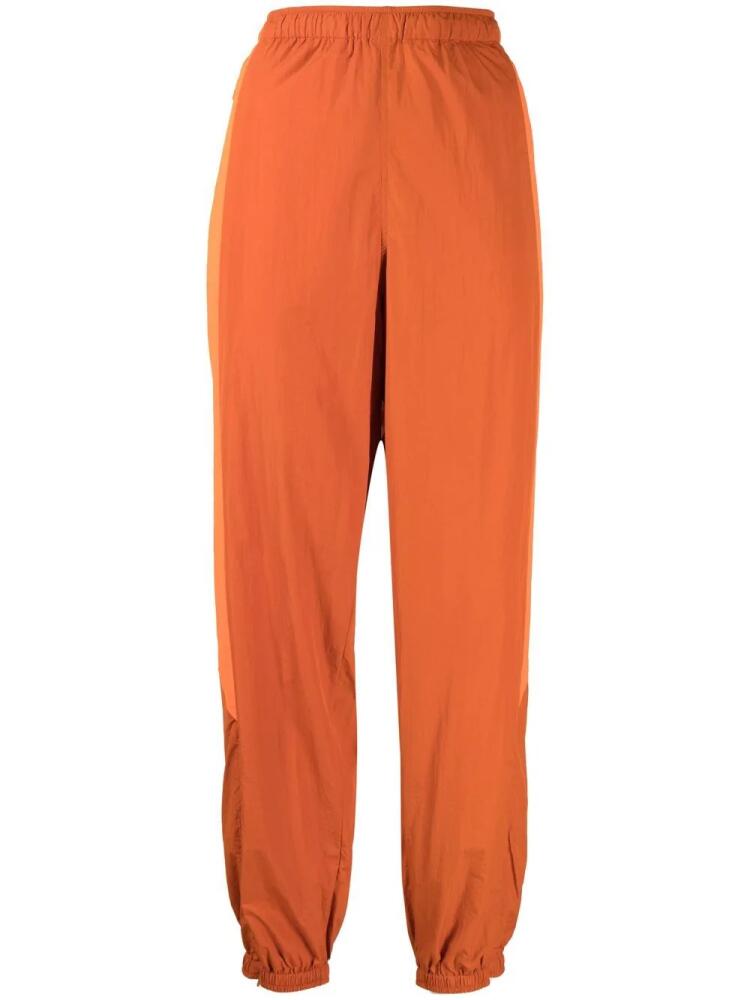 Y-3 contrasting-panel tracksuit bottom - Orange Cover