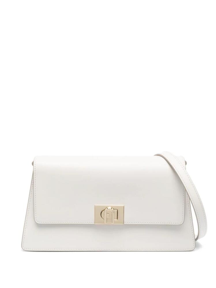 Furla Zoe patent crossbody bag - Neutrals Cover