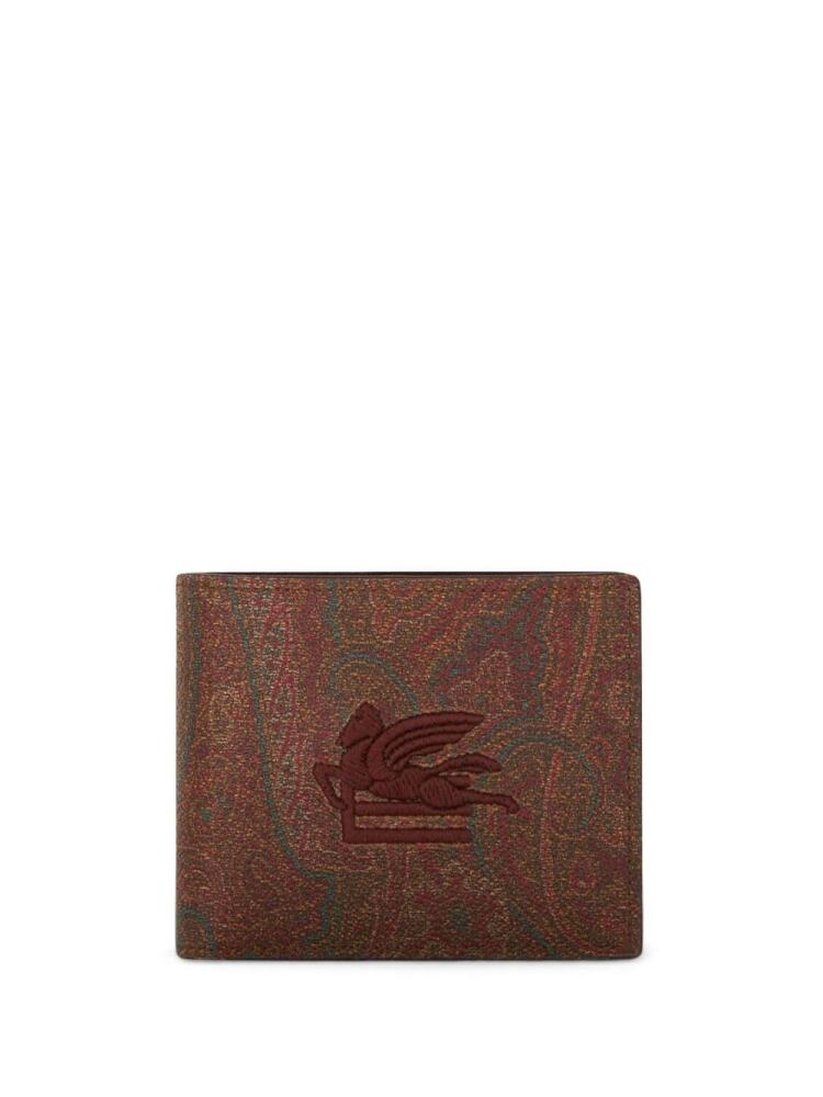 ETRO paisley-print jacquard wallet - Brown Cover