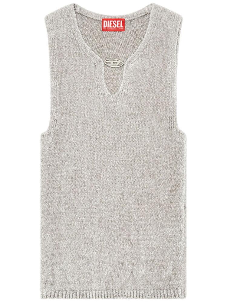 Diesel M-Cherry chenille tank top - Grey Cover